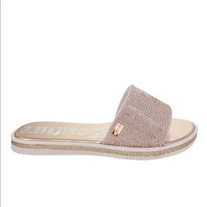 Juicy Couture Los Angeles Yippy Rhinestone Slides